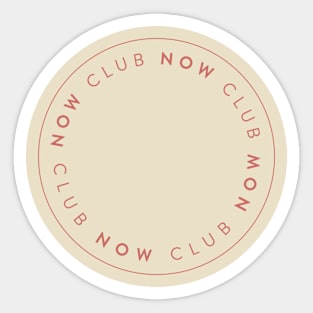 Now Club Logo Sticker